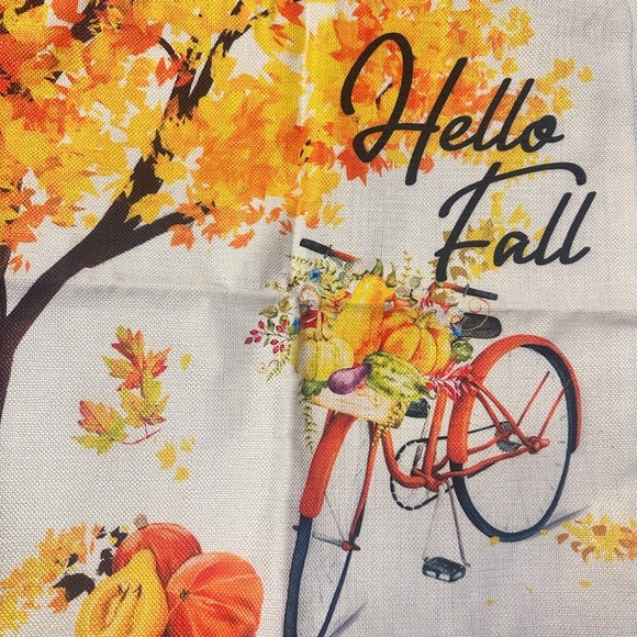 Autumn Bicycle and Harvest Pillow Covers - Picture 3 of 5